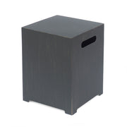 Modern Noble House tank holder side table with powder-coated frame, featuring a sleek storage surface and sturdy design.