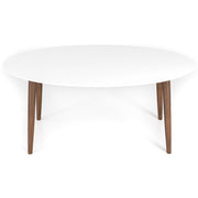 Ada - Mid-Century Modern Style Oval Dining Table - R&R Furniture Gallery (Fountain Valley, CA)