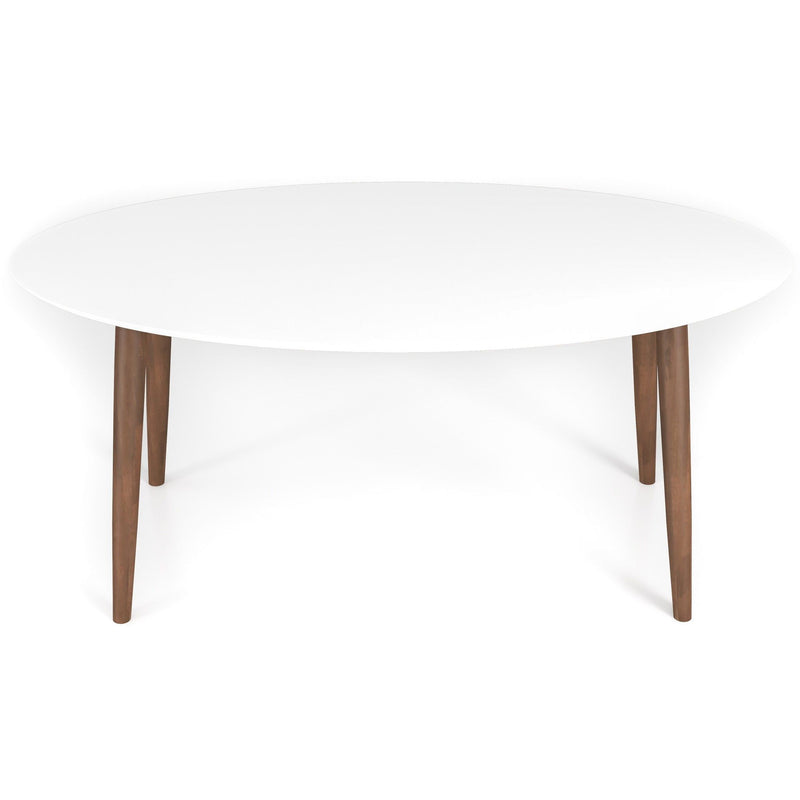 Ada - Mid-Century Modern Style Oval Dining Table - R&R Furniture Gallery (Fountain Valley, CA)