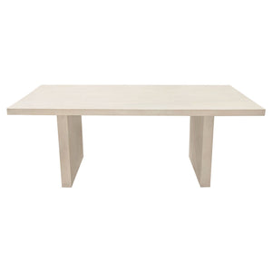 Sonoma 80" Solid Mango Wood Dining Table in Light Natural Grey Wash Finish by Diamond Sofa