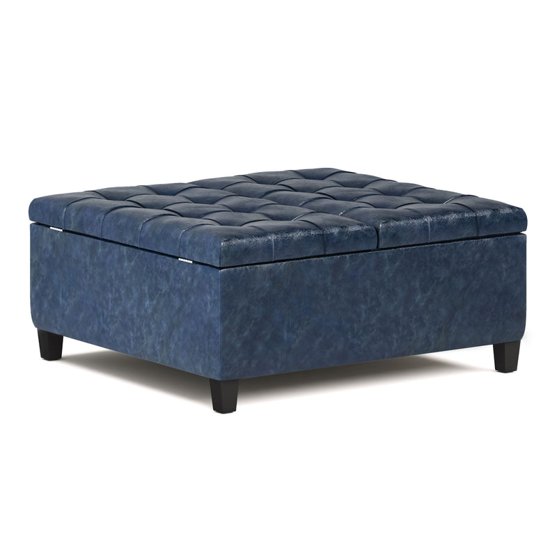 Harrison - Upholstered Coffee Table Storage Ottoman - R&R Furniture Gallery (Fountain Valley, CA)