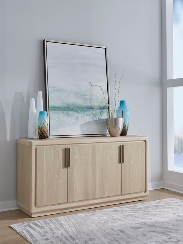 Magnolia 4 Door Wooden Sideboard in Daffodil