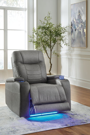 Schooner Rocks - Power Recliner / Adj Headrest - R&R Furniture Gallery (Fountain Valley, CA)