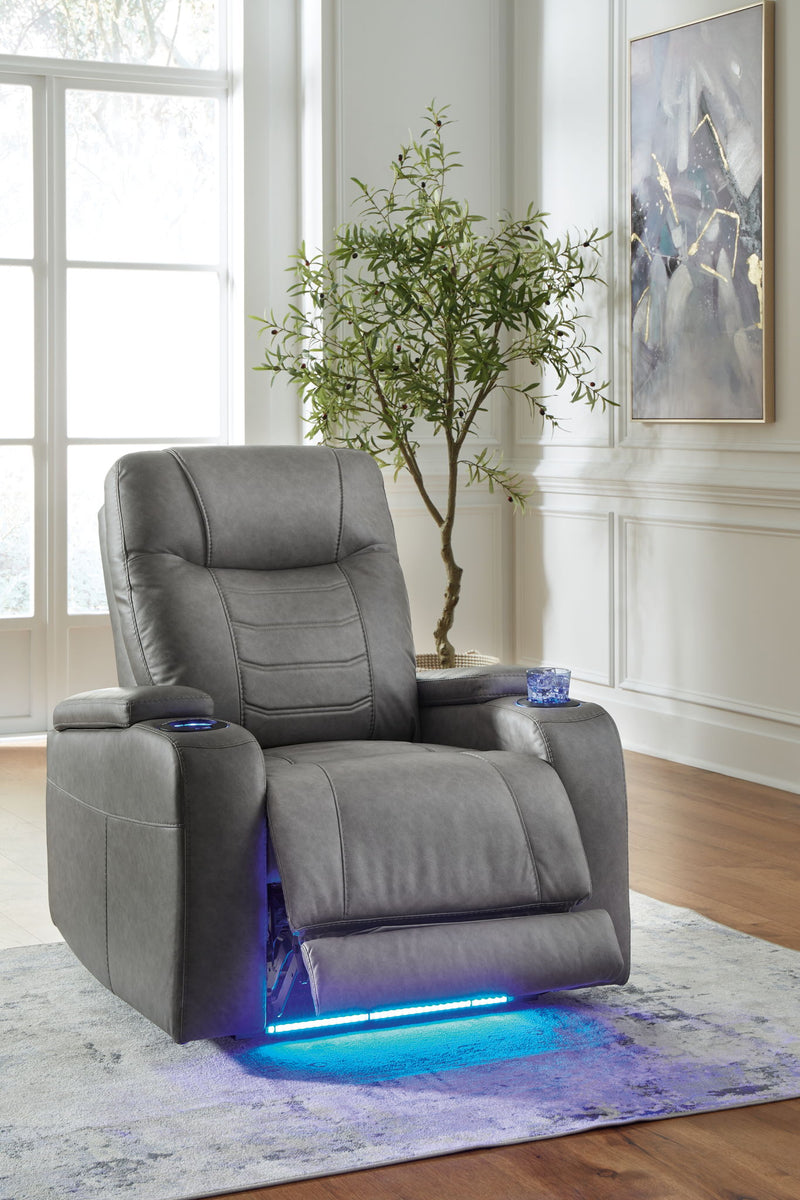 Schooner Rocks - Power Recliner / Adj Headrest - R&R Furniture Gallery (Fountain Valley, CA)