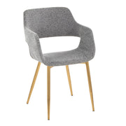 Set of two Lumi Source Margarite contemporary dining chairs with sleek design and versatile seating for modern dining spaces.