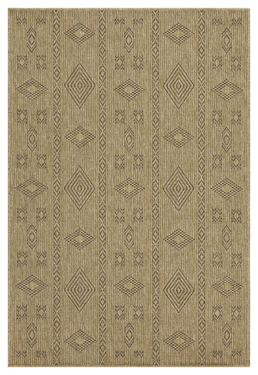 Earth - 5'3" X 7'3" Polypropylene Indoor, Outdoor Area Rug - Jute, Mocha - R&R Furniture Gallery (Fountain Valley, CA)