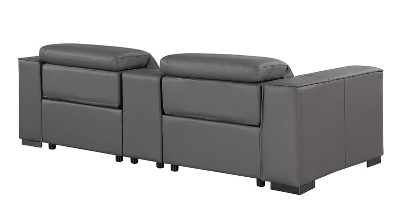 1208 - Dual Power Reclining Console Loveseat