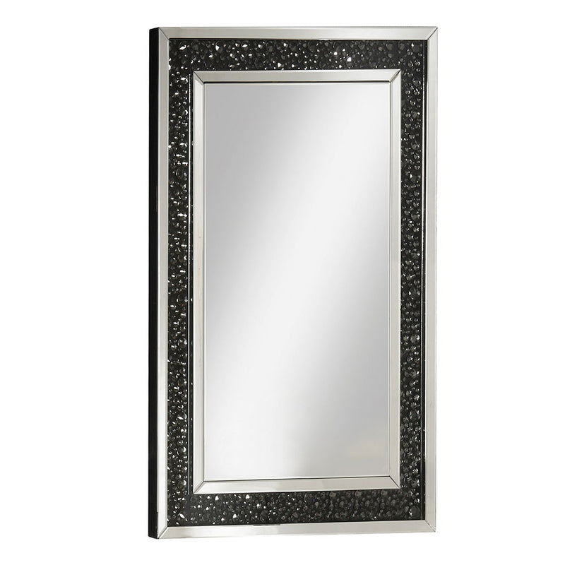 Nysa - 47" X 32" Accent Mirror - Mirrored & Faux Crystals