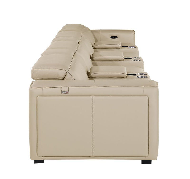1224 - 7-Piece Modular Power Reclining Sofa In With 4 Power Recliners & Power Headrests