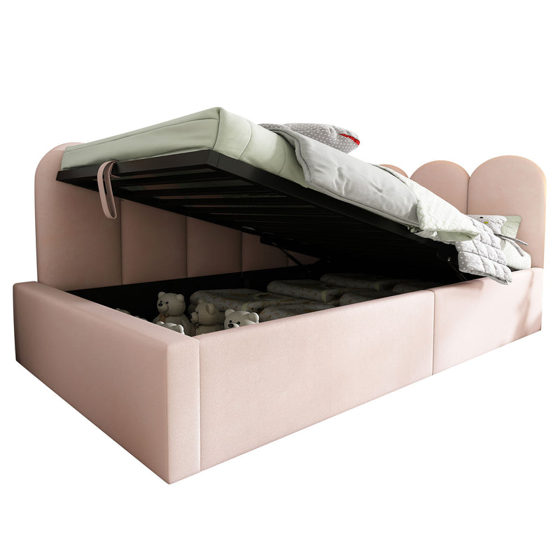 Upholstered Daybed With Metal Slatted Base - R&R Furniture Gallery (Fountain Valley, CA)