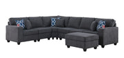 Cooper - Sectional Sofa With Ottoman And Cupholder - R&R Furniture Gallery (Fountain Valley, CA)