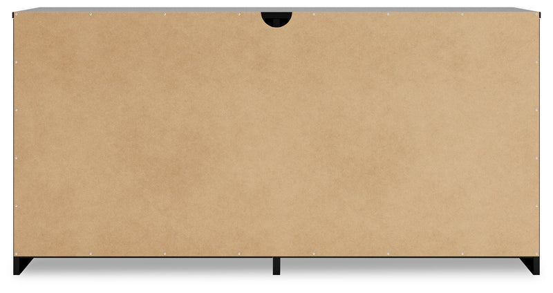 Finch - Six Drawer Dresser - 29'' Height - Black - R&R Furniture Gallery (Fountain Valley, CA)