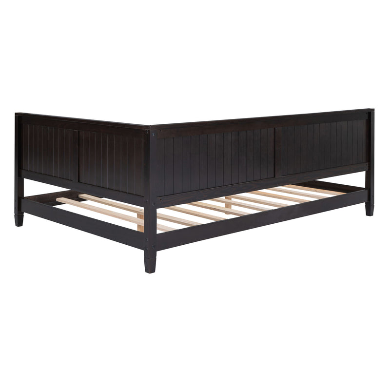 Modern DreamHaus daybed sofa bed with sleek design, featuring plush cushions and wooden legs for a stylish, versatile lounge or sleeping space.