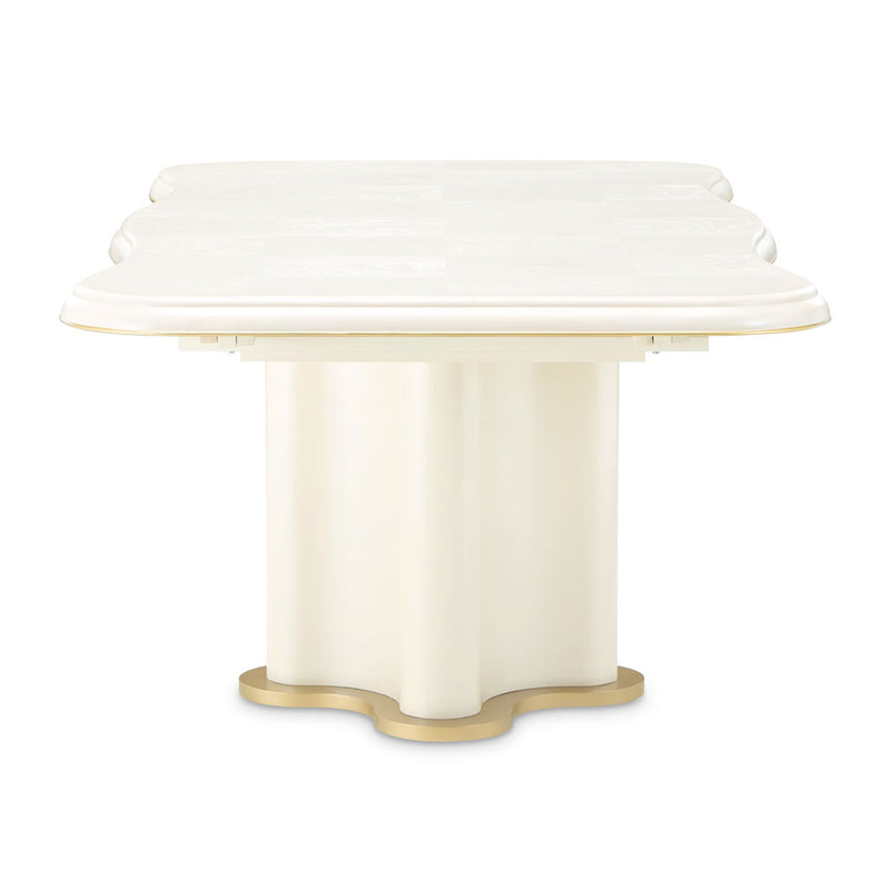 La Terrazza - Double Pedestal Dining Table - Creamy Pearl - R&R Furniture Gallery (Fountain Valley, CA)