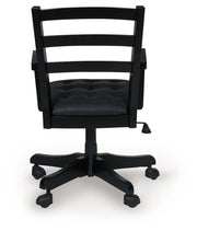 Wildenauer - Home Office Swivel Desk Chair - Brown / Black - R&R Furniture Gallery (Fountain Valley, CA)