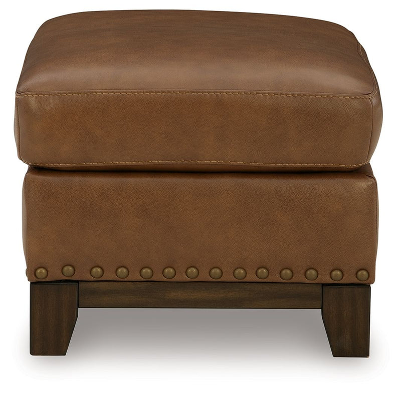 Saonara - Ottoman - Amber - R&R Furniture Gallery (Fountain Valley, CA)