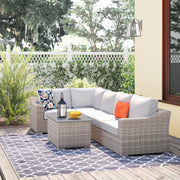 Stylish Sofa Seating Group With Cushions Perfect For Outdoor Gatherings - R&R Furniture Gallery (Fountain Valley, CA)