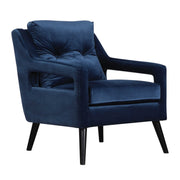Uttermost O'Brien armchair with plush fabric and wooden legs, featuring a stylish, comfortable design for living room decor.