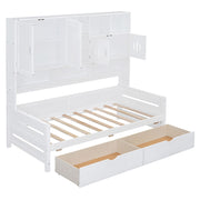 Daybed With All-In-One Cabinet And Shelf - R&R Furniture Gallery (Fountain Valley, CA)