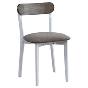 Fidelity - 5 Piece Dining Set - White & Gray - R&R Furniture Gallery (Fountain Valley, CA)