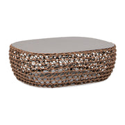 Willow - Oval Woven Patio Coffee Table, Wicker Frame - R&R Furniture Gallery (Fountain Valley, CA)
