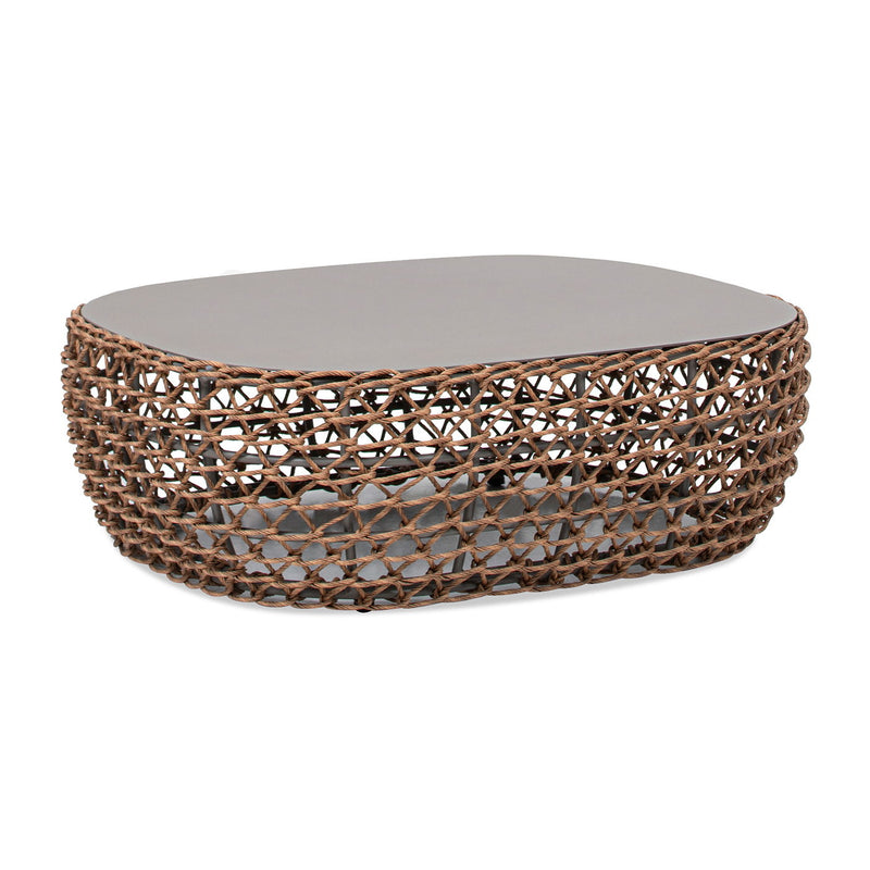 Willow - Oval Woven Patio Coffee Table, Wicker Frame - R&R Furniture Gallery (Fountain Valley, CA)