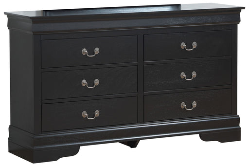 Elegant black traditional dresser by Glory Furniture with multiple drawers and classic design for bedroom storage.