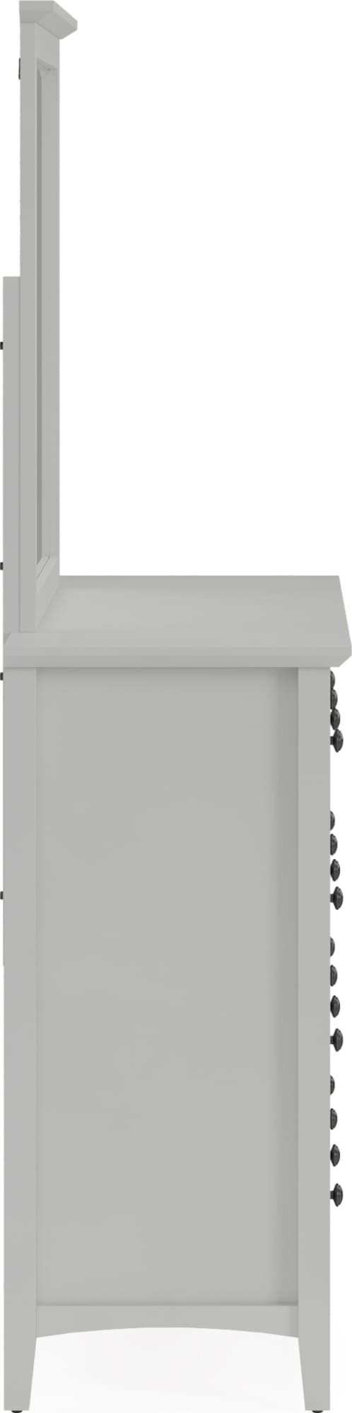 Grace Wall or Dresser Mirror in Elephant Grey