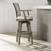 Williams - Swivel Bar Stool With Armrests - R&R Furniture Gallery (Fountain Valley, CA)