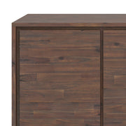 Lowry - Large 4 Door Sideboard Buffet - Distressed Charcoal Brown - R&R Furniture Gallery (Fountain Valley, CA)