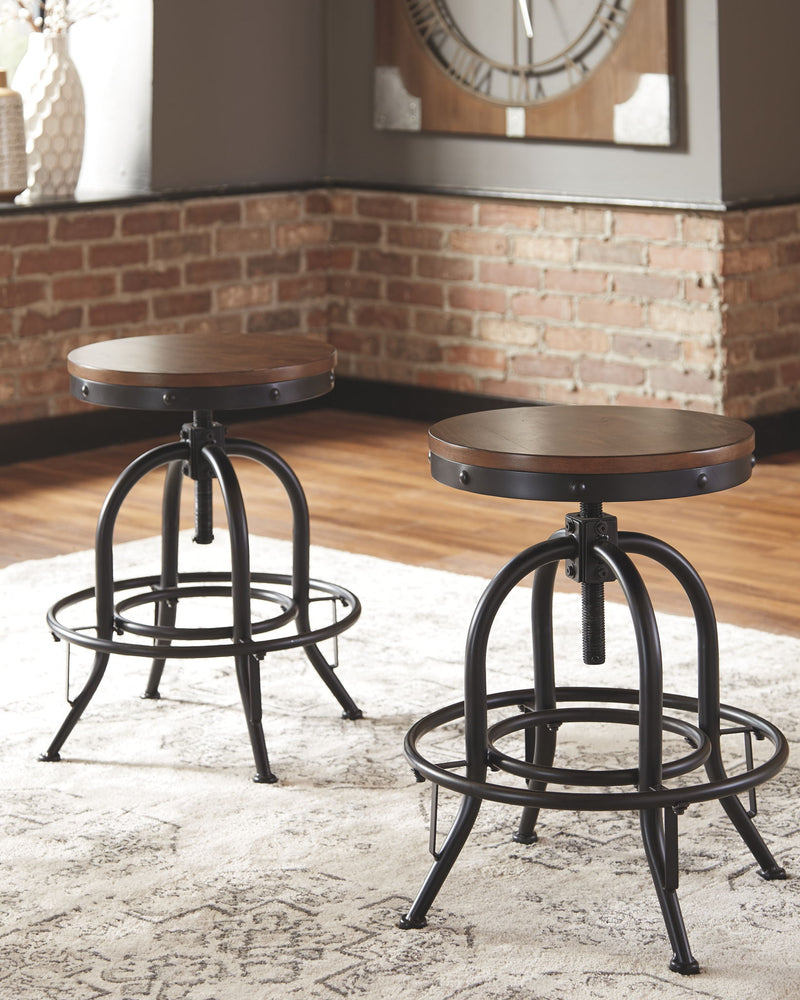 Valebeck - Swivel Barstool (Set of 2) - R&R Furniture Gallery (Fountain Valley, CA)