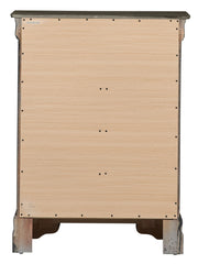 Elegant traditional style storage chest by Glory Furniture, accent chest with ornate wood carvings and rich finish.