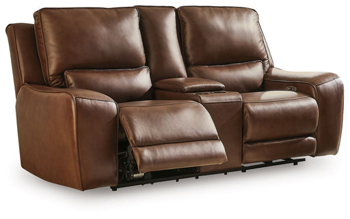 DeepWakes - Power Reclining Loveseat / Console / Adjustable Headrest - R&R Furniture Gallery (Fountain Valley, CA)