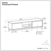 Lennon - Handcrafted Low TV Stand - R&R Furniture Gallery (Fountain Valley, CA)