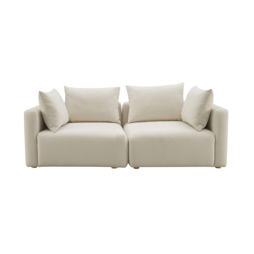 Hangover - Linen Loveseat - Cream - R&R Furniture Gallery (Fountain Valley, CA)