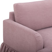 Gertrude upcycled performance fabric sofa by TOV Furniture, stationary sofa with modern design and plush cushions.