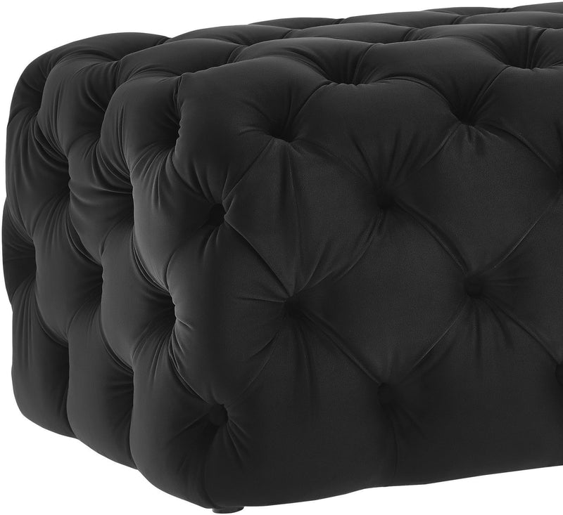 Kaylee - Velvet Ottoman - R&R Furniture Gallery (Fountain Valley, CA)