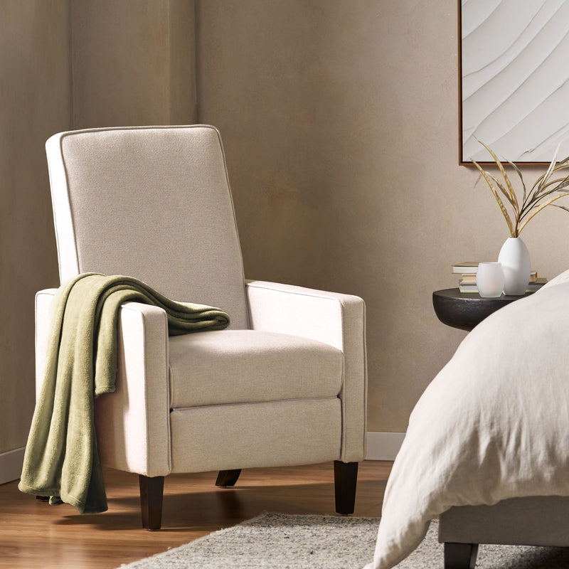 Minimalist Design Fabric Push Back Chair - R&R Furniture Gallery (Fountain Valley, CA)