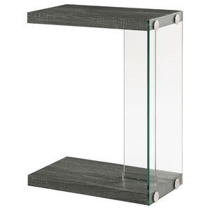 Sampson - C Shaped Side Table - Gray