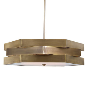 Interlink - 6 Light Pendant - Brass