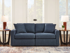 Modmax - 2-Piece Sectional Loveseat - Fabric - Ink - R&R Furniture Gallery (Fountain Valley, CA)