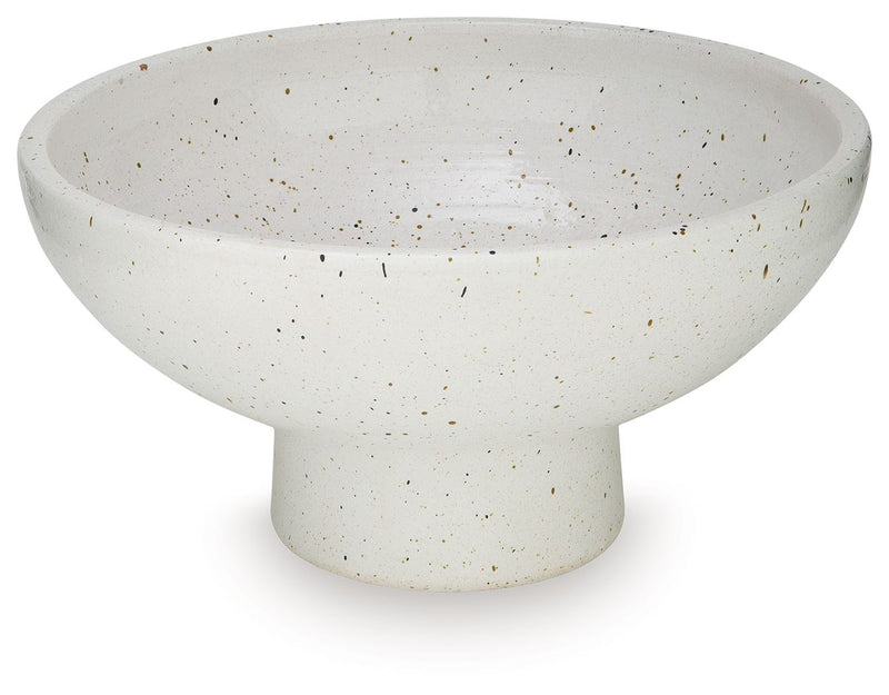 Dallinworth - Bowl - White / Black - R&R Furniture Gallery (Fountain Valley, CA)