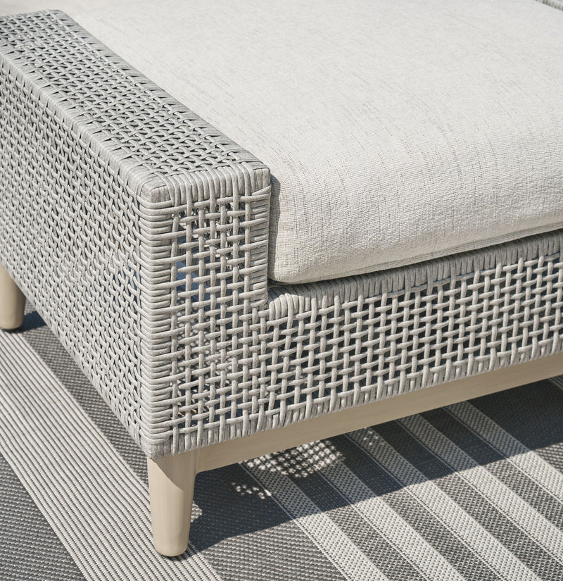 Seton Creek - Ottoman With Cushion - Gray - R&R Furniture Gallery (Fountain Valley, CA)