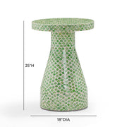 Halio - Checkered Shell Side Table - R&R Furniture Gallery (Fountain Valley, CA)