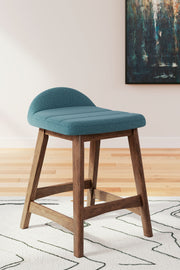 Lyncott - Upholstered Barstool (Set of 2) - R&R Furniture Gallery (Fountain Valley, CA)
