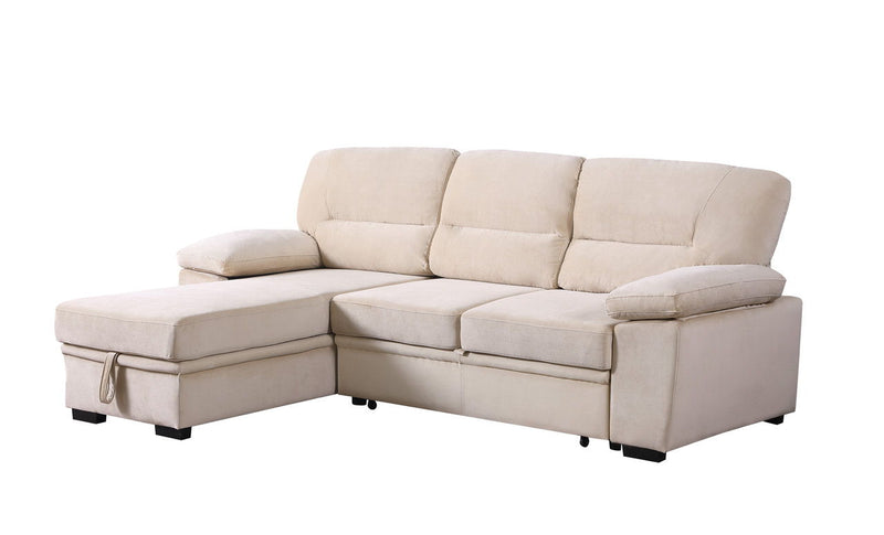 Kipling - Reversible Sleeper Sectional Sofa Chaise - R&R Furniture Gallery (Fountain Valley, CA)