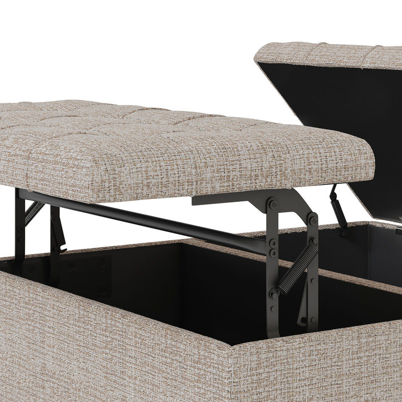 Harrison - Upholstered Coffee Table Storage Ottoman - R&R Furniture Gallery (Fountain Valley, CA)