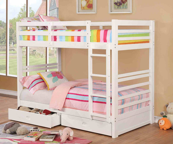 California Iv - Twin/Twin Bunk Bed, White