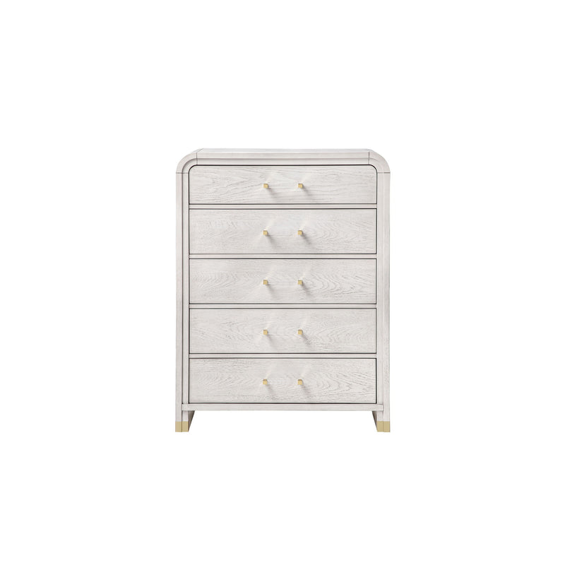 Malco - Chest, Gold Accents - Oak - R&R Furniture Gallery (Fountain Valley, CA)