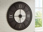 Lytle - Wall Clock - Antique Brown - R&R Furniture Gallery (Fountain Valley, CA)